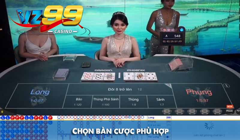 Chọn bàn cược phù hợp