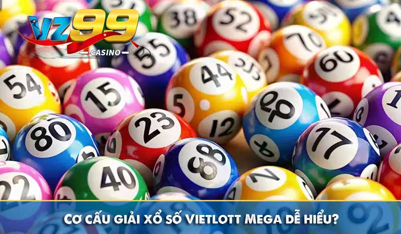 Cơ cấu giải xổ số Vietlott Mega 6/45 dễ hiểu?